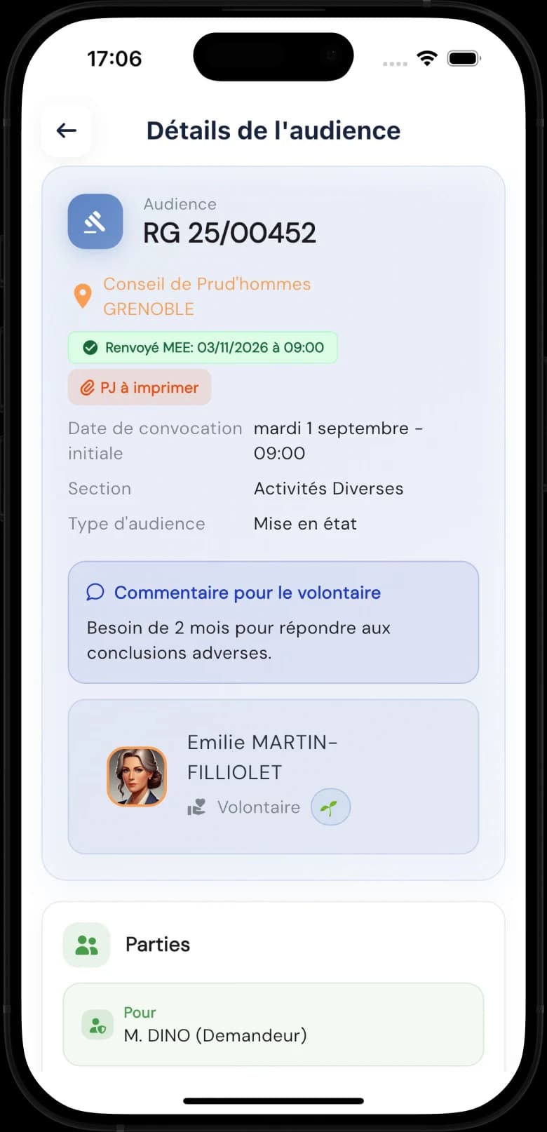 Étape 3 : Compte-rendu et validation