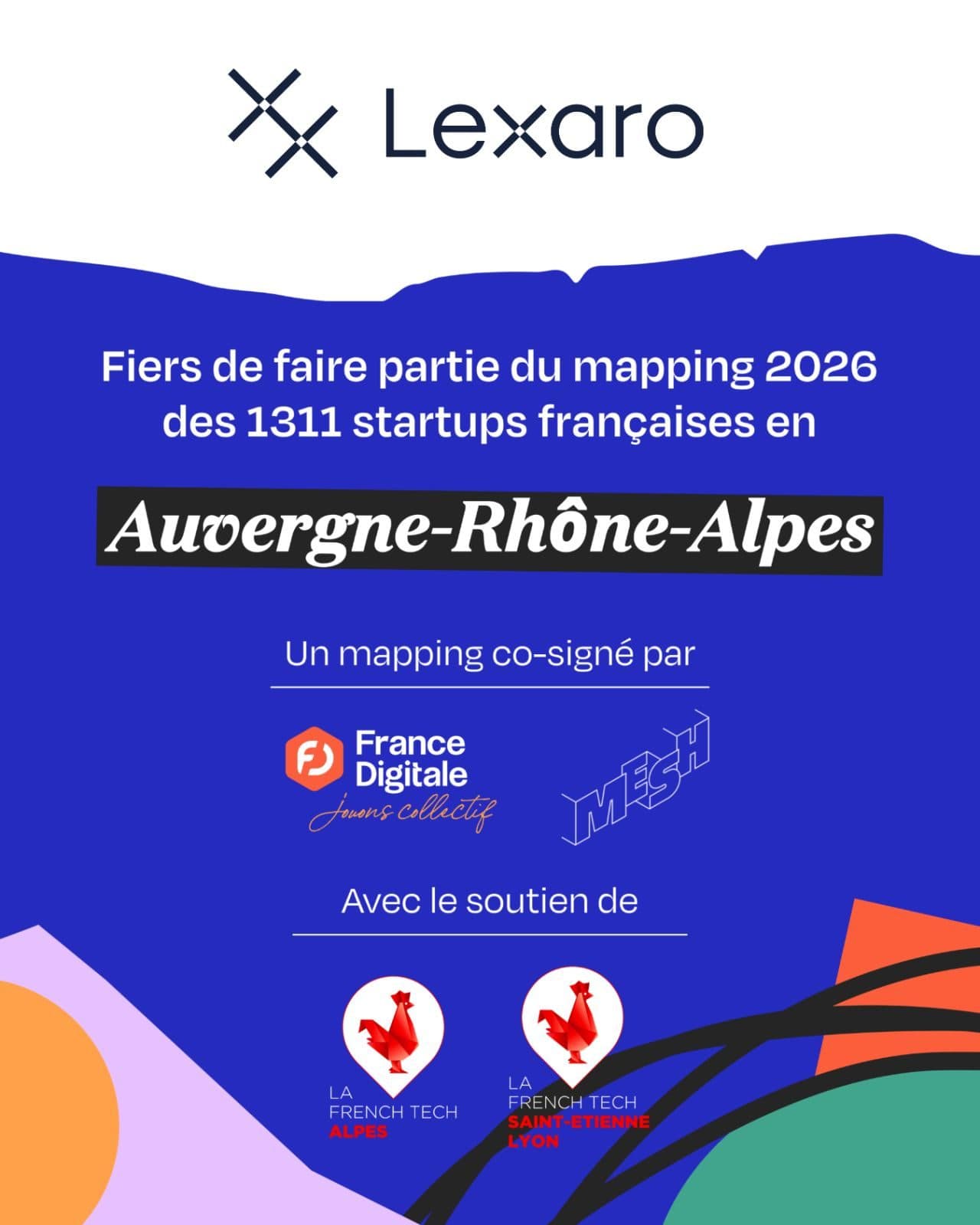 Lexaro dans le mapping des startups françaises en Auvergne-Rhône-Alpes 2026